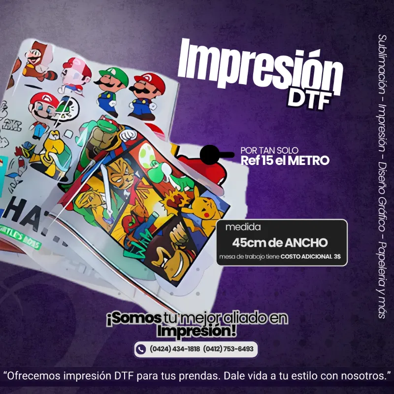 Impresión DTF