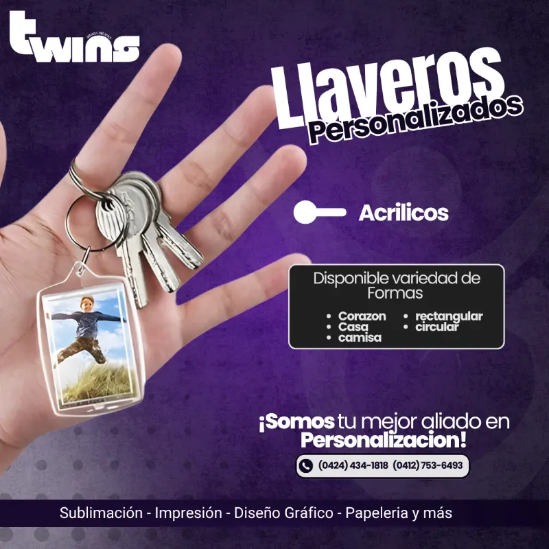 Llavero acrilico
