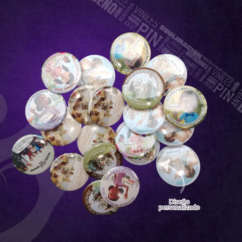Chapas pin 32mm