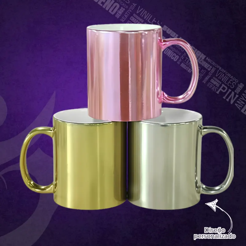 TAZA ESPEJO METALIZADO